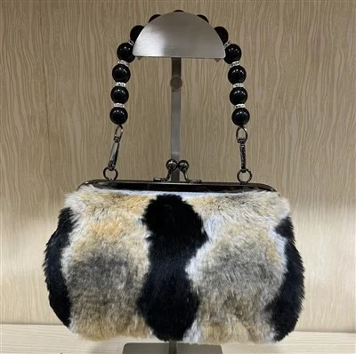Coach-Handtasche aus echtem Pelz für Damen